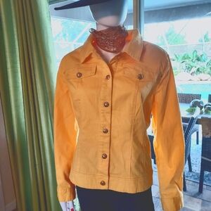 Linea by Louis Dell'Olio: Sunburst Yellow Cotton/Poly/Spandex Blend Jacket. NWOT
